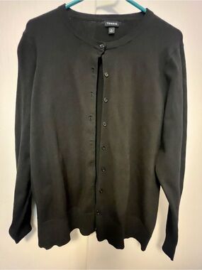 torrid Black Button-Up Cardigan Sweater